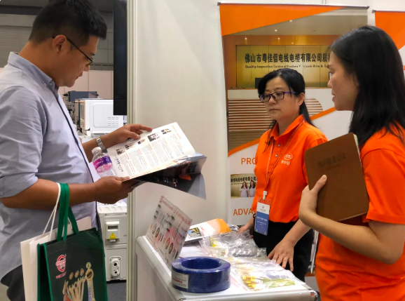 电力电缆知名厂家粤佳信公司精彩亮相2024中国机电产品(新加坡)品牌展览会